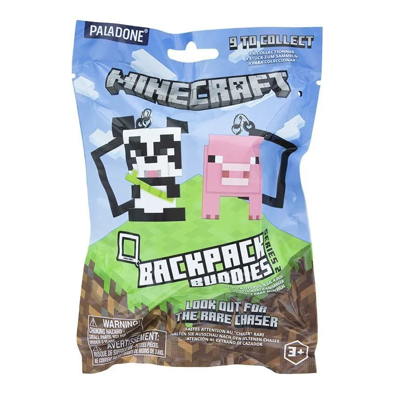 mobilux-pp10501mcfv3 Paladone Minecraft Backpack Buddies Series 2 CDU 24 pcs