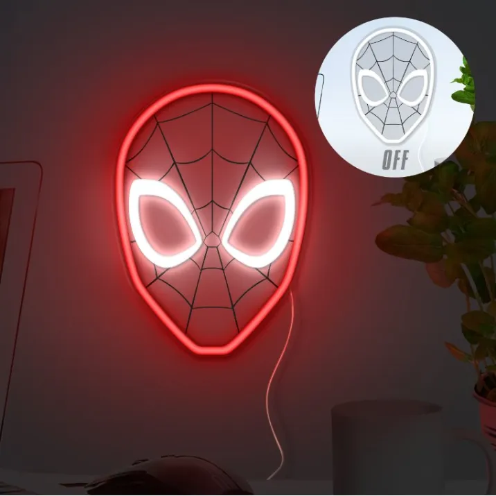 mobilux-pp14000spmvn Paladone Spiderman Wall Mountable LED Neon Light