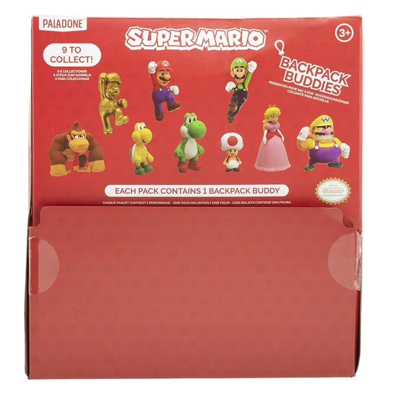 mobilux-pp3136nnv3 Paladone Super Mario Backpack Buddies CDU Of 24 pcs