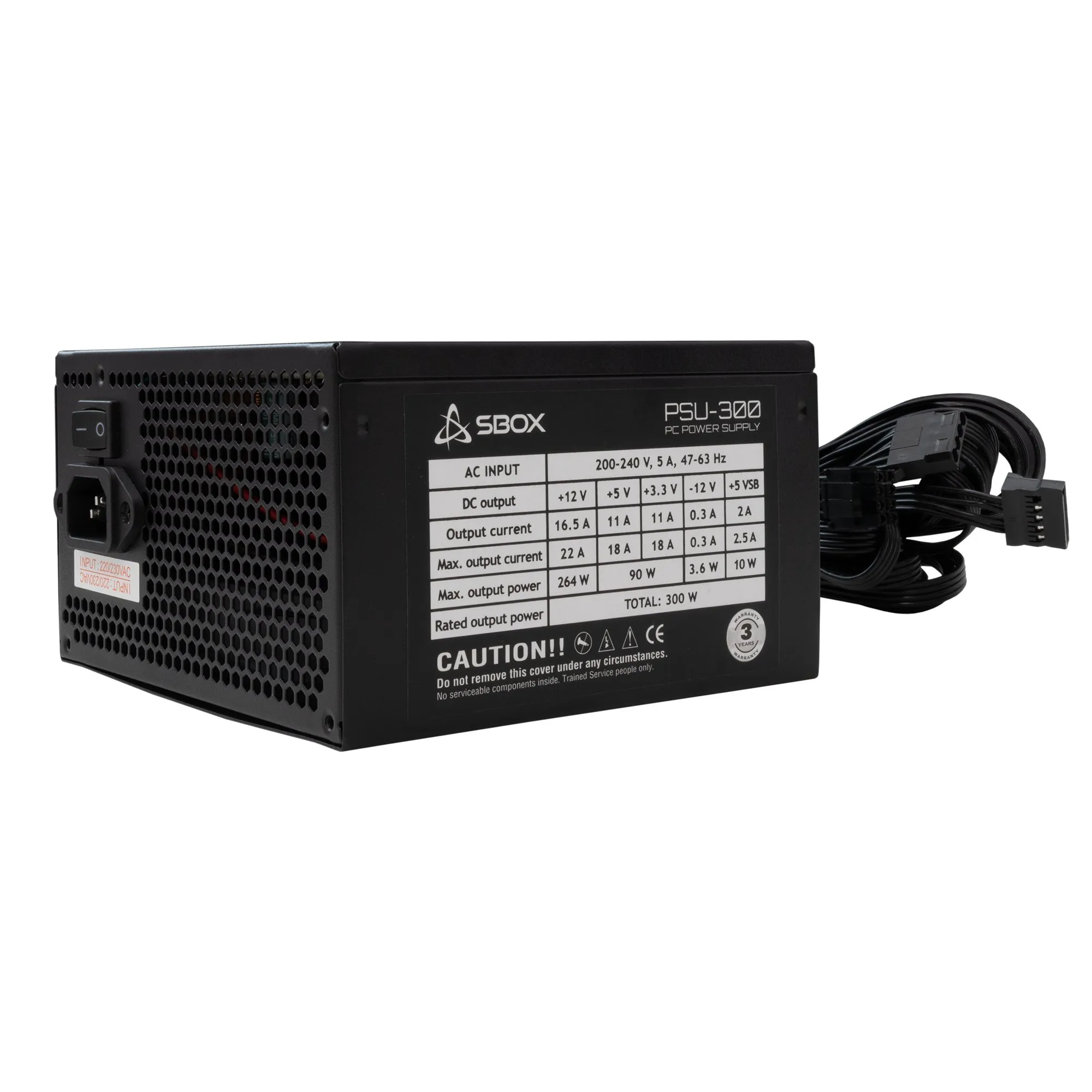 mobilux-psu-300-r Sbox PSU-300 / ATX-300W