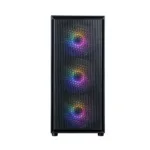 Zalman S6, ATX Mid Tower PC Case, 3 x 140mm FRGB Fans, 1 x 120mm FRGB Fans, Black