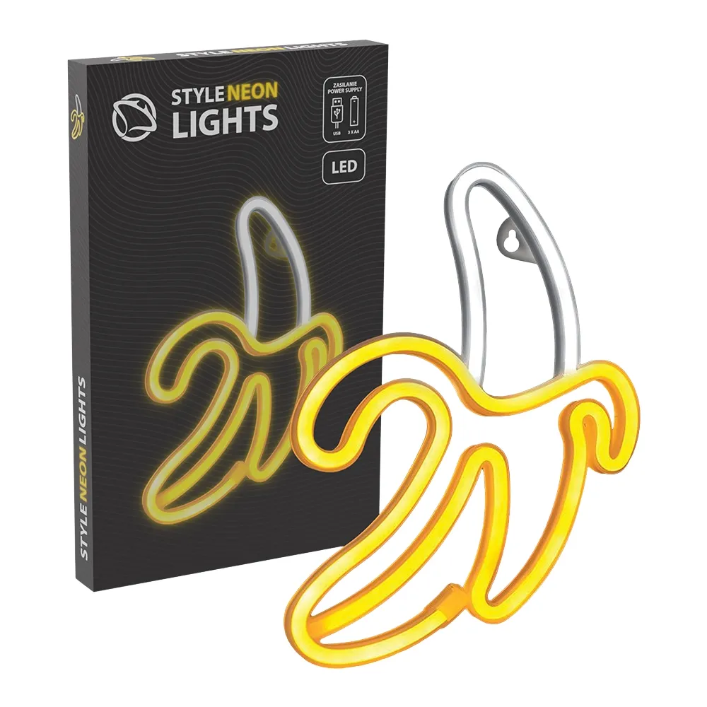 mobilux-snl01wht Manta SNL01WHT Style Neon Lights BANAN