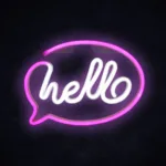Manta SNL08PKT Style Neon Lights HELLO Pink/White