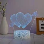Manta SNL115RGB LED lamp Light decoration Heart RGB 3D