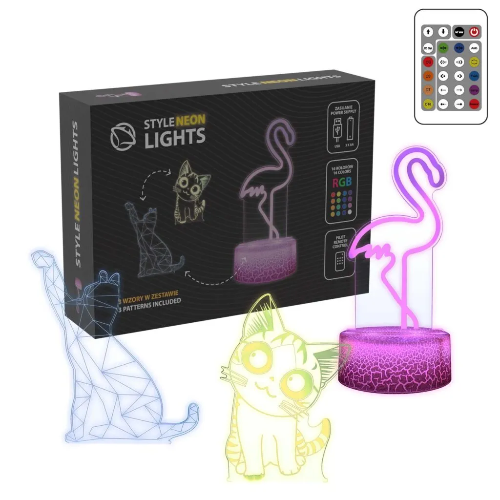 mobilux-snl119rgb Manta SNL119RGB LED lamp Light decoration Animals RGB 3D