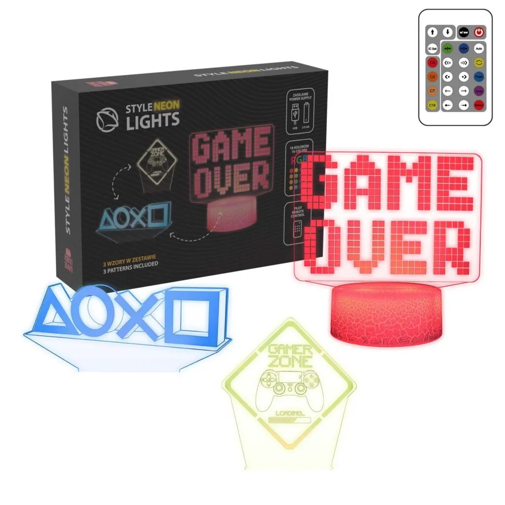mobilux-snl123rgb Manta SNL123RGB LED lamp Light decoration Game 3 RGB 3D