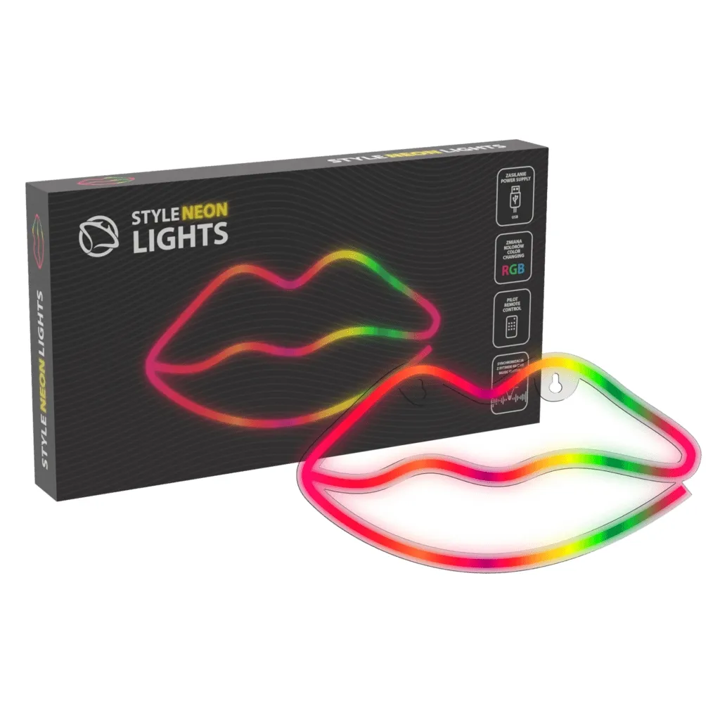 mobilux-snl61rgb Manta SNL61RGB Style Neon Lights LIPS