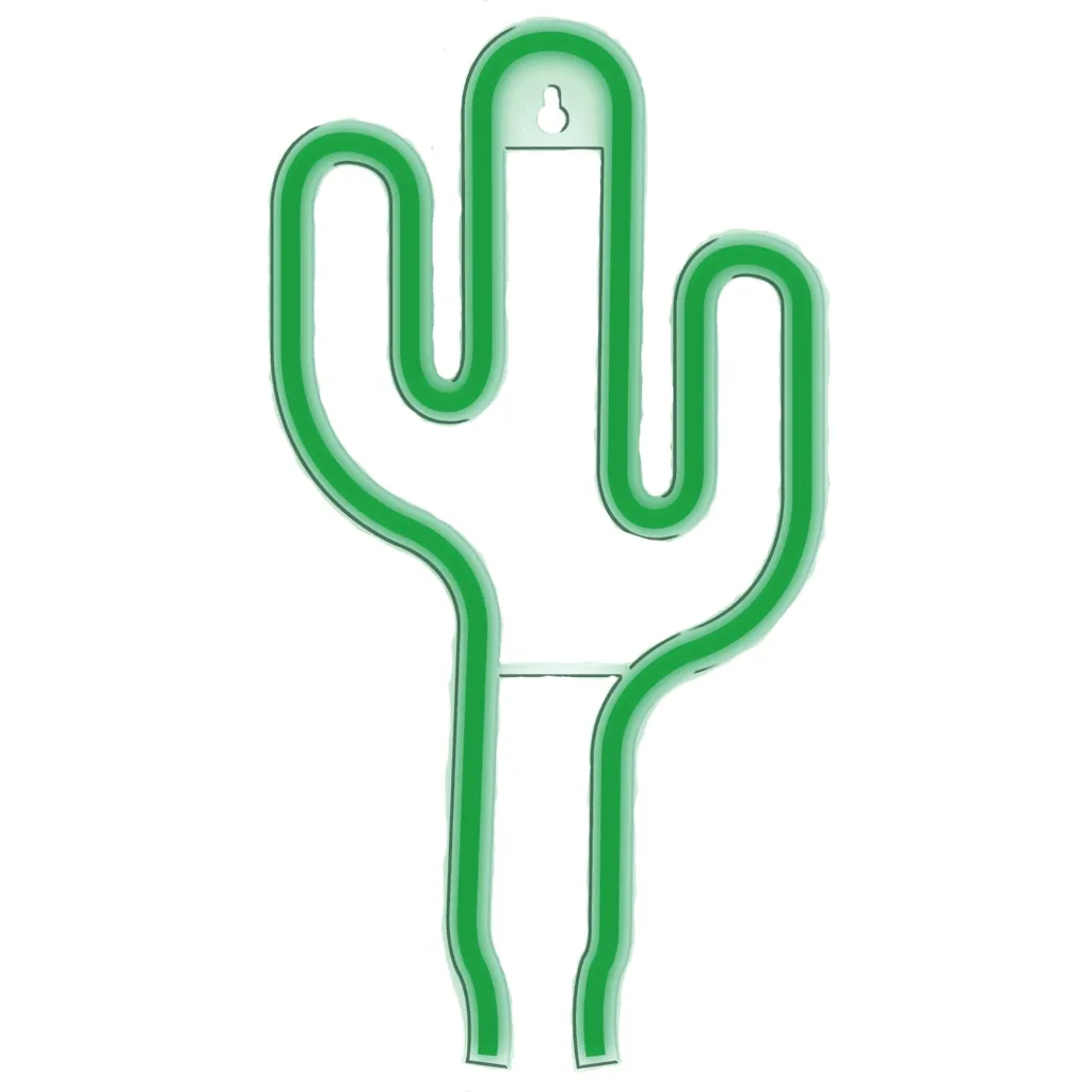 mobilux-snl74gn Manta SNL74GN Style Neon Lights CACTUS green