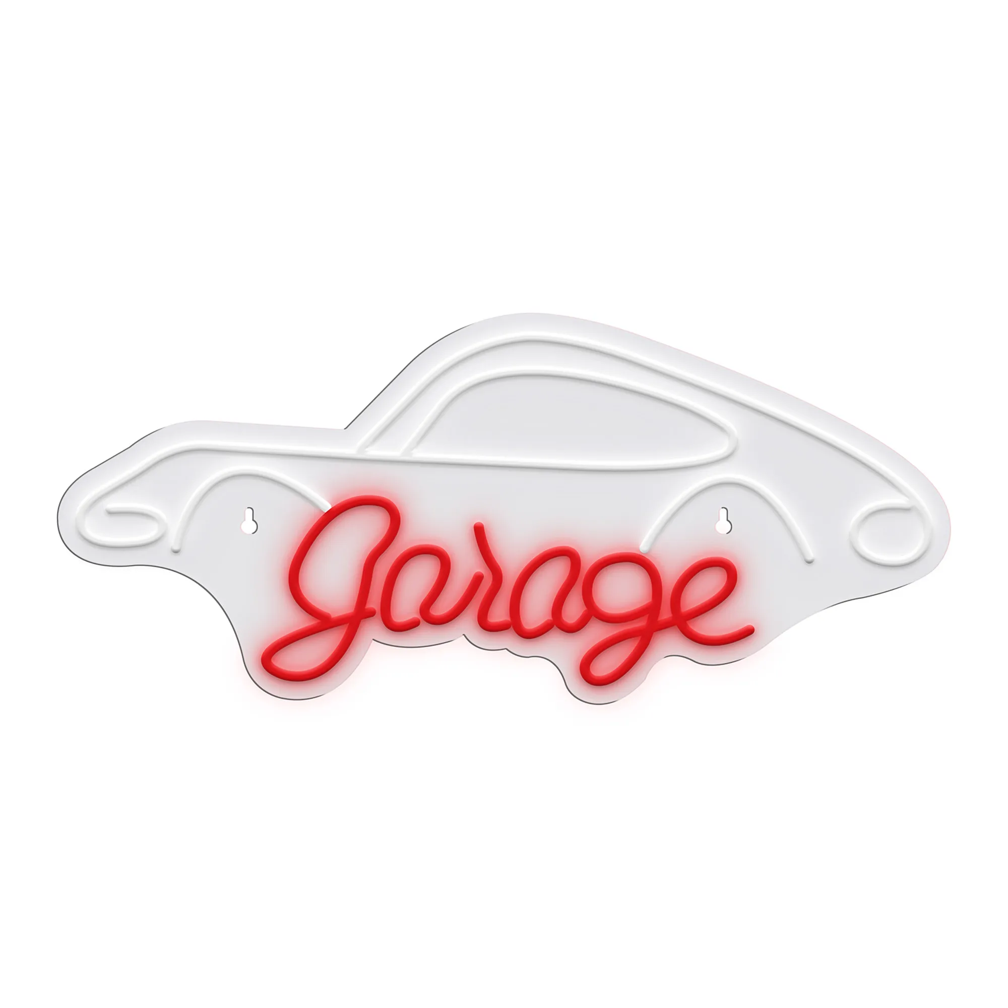 mobilux-snl95wh Manta SNL95WH Style Neon Lights Garage white-red