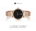 Stelio STSWL102GD LUSSO GEM AI Womens Smartwatch  + YES Bracelet, Gold