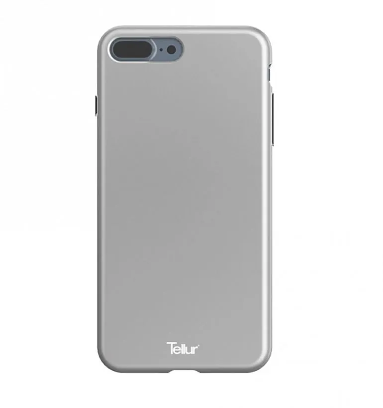 mobilux-tll118504 Tellur Cover Premium Soft Solid Fusion for iPhone 7 Plus silver