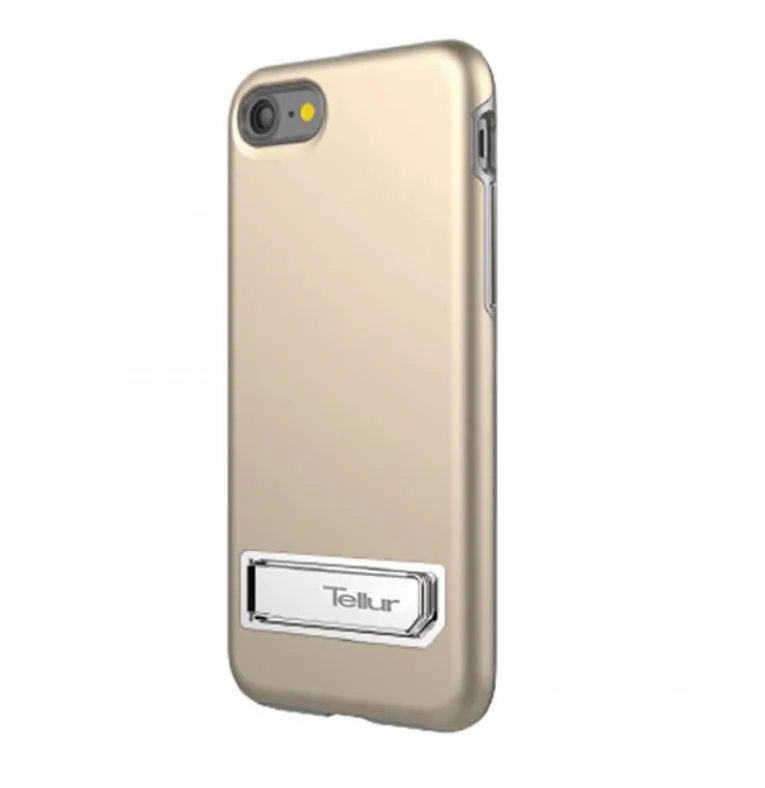mobilux-tll118604 Tellur Cover Premium Kickstand Ultra Shield for iPhone 7 gold