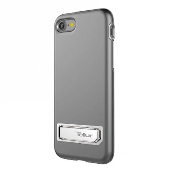 mobilux-tll118614 Tellur Cover Premium Kickstand Ultra Shield for iPhone 7 silver