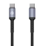 Tellur Type-C To Type-C Cable 3A 60W 1m Black