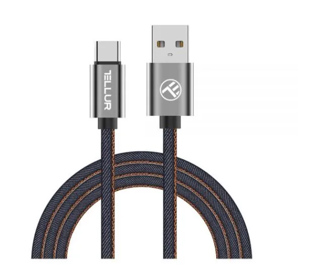 mobilux-tll155381 Tellur Data cable, USB to Type-C, 1m Denim
