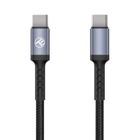 Tellur Type-C to Type-C Cable 3A PD60W 2m Nylon Black