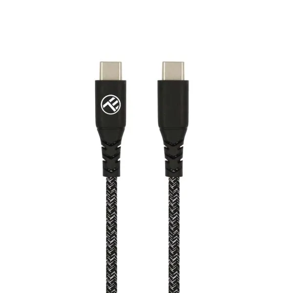 mobilux-tll155471 Tellur Green Data cable Type-C to Type-C 3A PD60W 1m nylon black