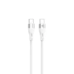 Tellur Silicone Type-C to Type-C Cable PD60W 1m White