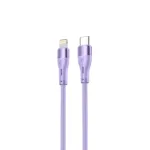 Tellur Silicone Type-C to Lightning Cable PD30W 1m Purple