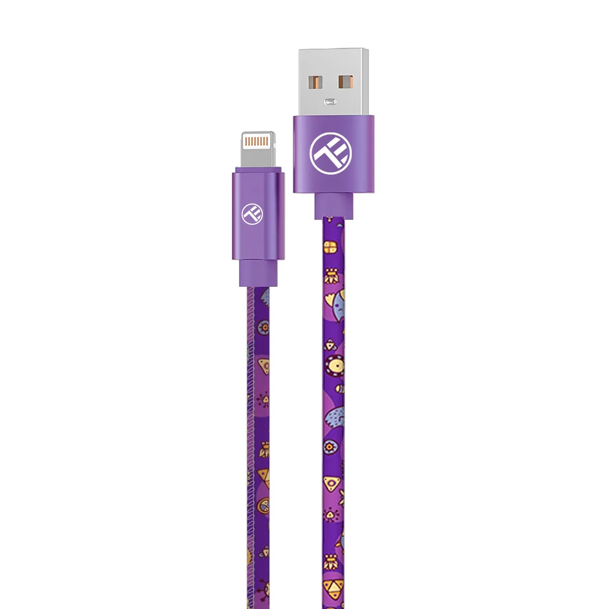 mobilux-tll155601 Tellur Graffiti USB to Lightning Cable 3A 1m Purple