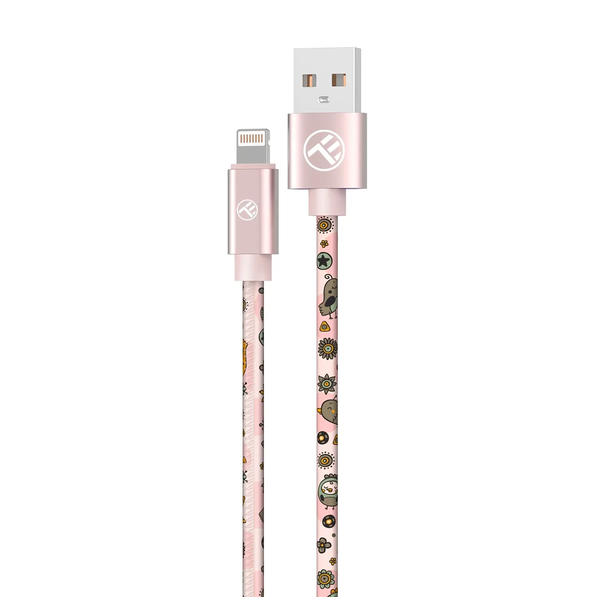 mobilux-tll155621 Tellur Graffiti USB to Lightning Cable 3A 1m Pink