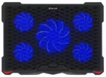 Tellur Cooling pad Basic 17, 5 fans, LED, Black