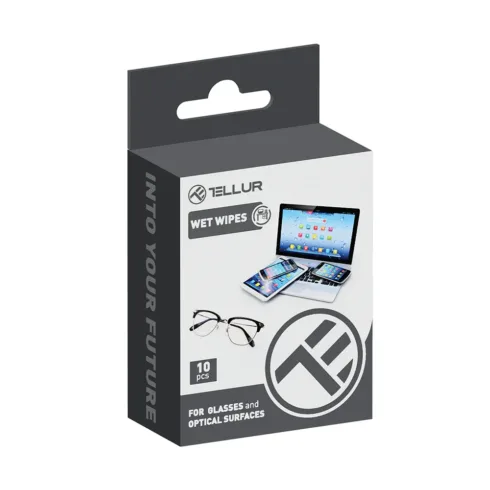 Tellur wet wipes for optical surfaces 10pcs set