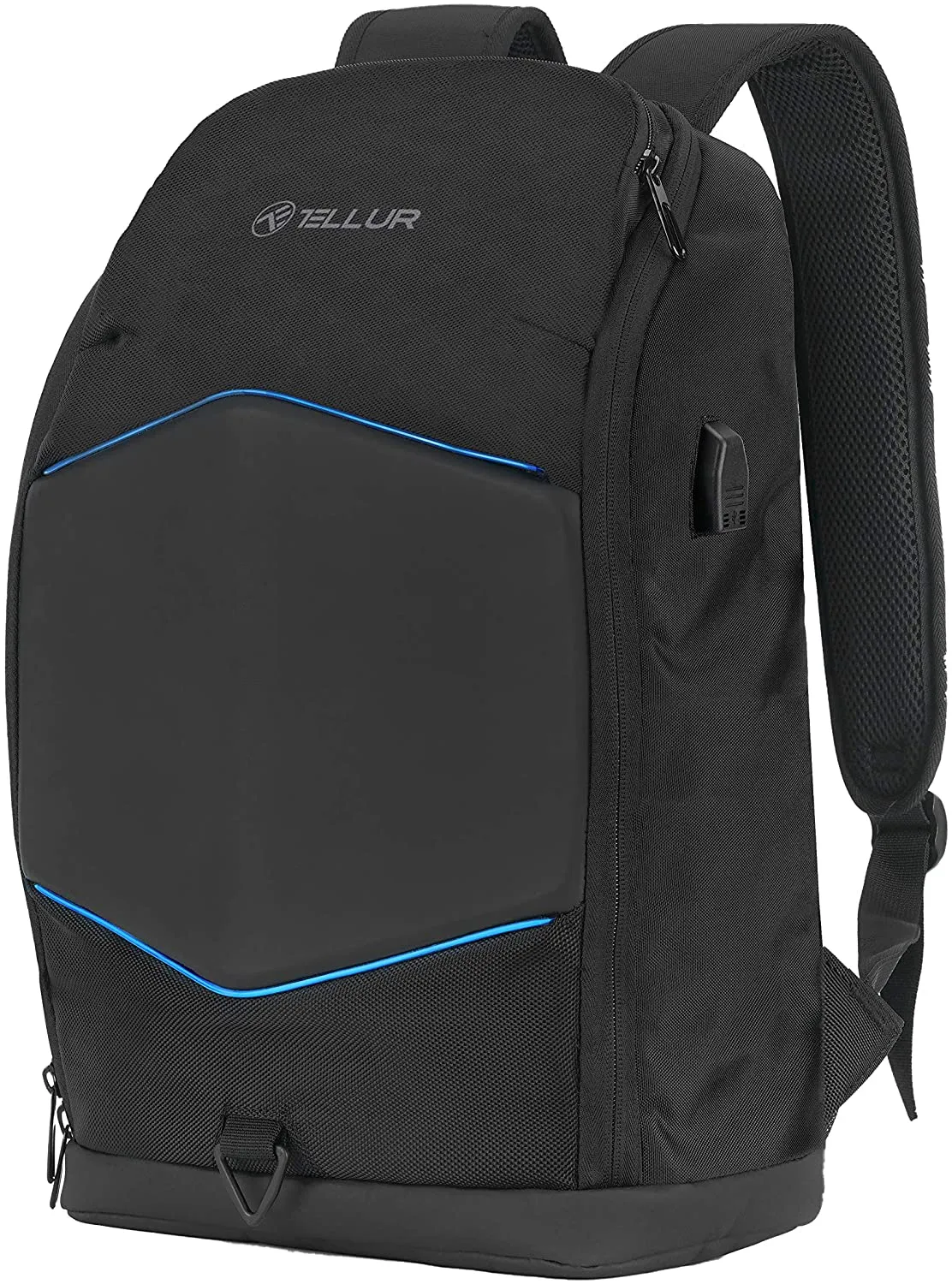 mobilux-tll611282 Tellur 15.6 Notebook Backpack Illuminated Strip, USB port, black