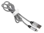 Tracer 46268 Lighting USB 2.0 Iphone AM 1m Black Silver
