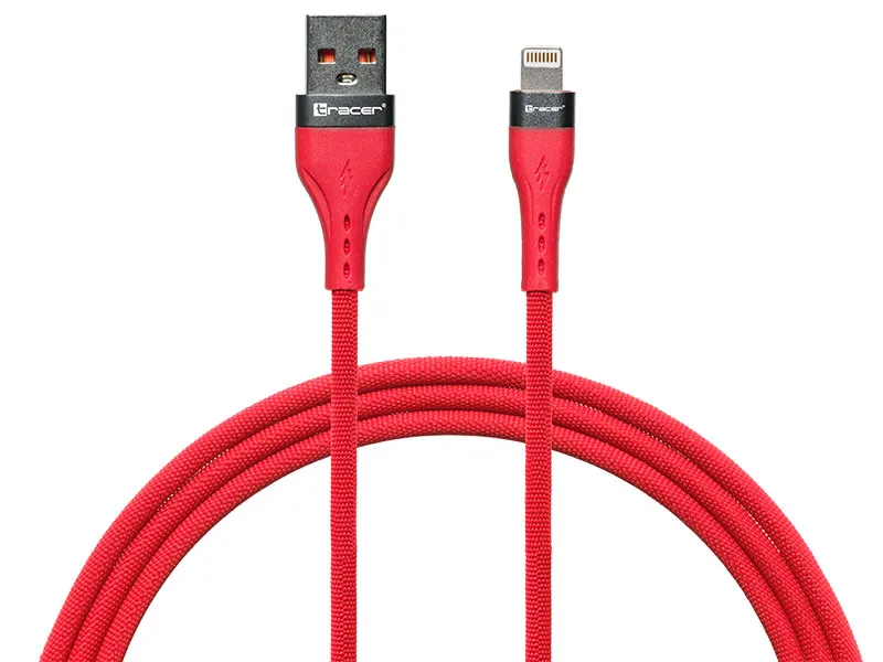mobilux-trakbk47492 Tracer 47492 USB A – Lightning M/M 1m Cable Red