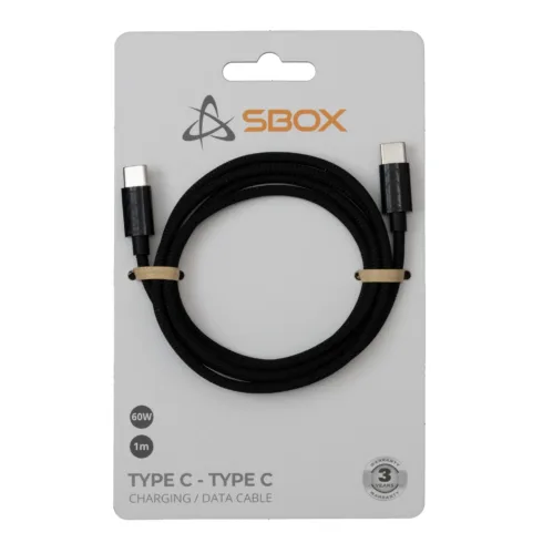 Sbox Type C – Type C M/M 1m black TYPEC-1-B