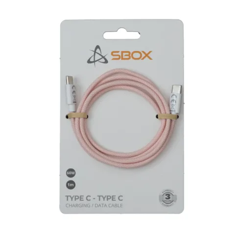 Sbox Type C – Type C M/M 1m pink TYPEC-1-P