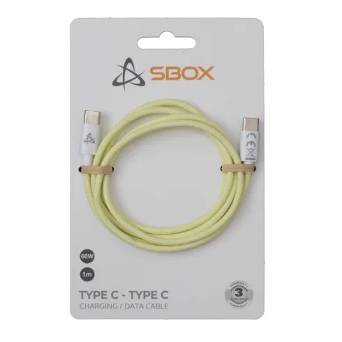 Sbox Type C – Type C M/M 1m yellow TYPEC-1-Y
