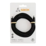 Sbox Type C – Type C Charging/Data Cable Black