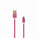 Sbox USB-10315P USB->Micro USB M/M 1.5m, Pitaya Pink