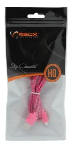 Sbox USB-1031P USB->Micro USB 1M  pink