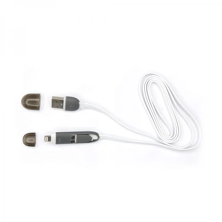 mobilux-usb-2in1w-r Sbox 2IN1W USB->Micro USB+IPH.5 M/M 1M white