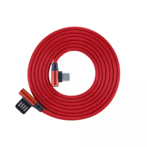 Sbox USB-C-90-R USB Type-C 90 m/m 1.5m Type-C-90R Strawberry Red