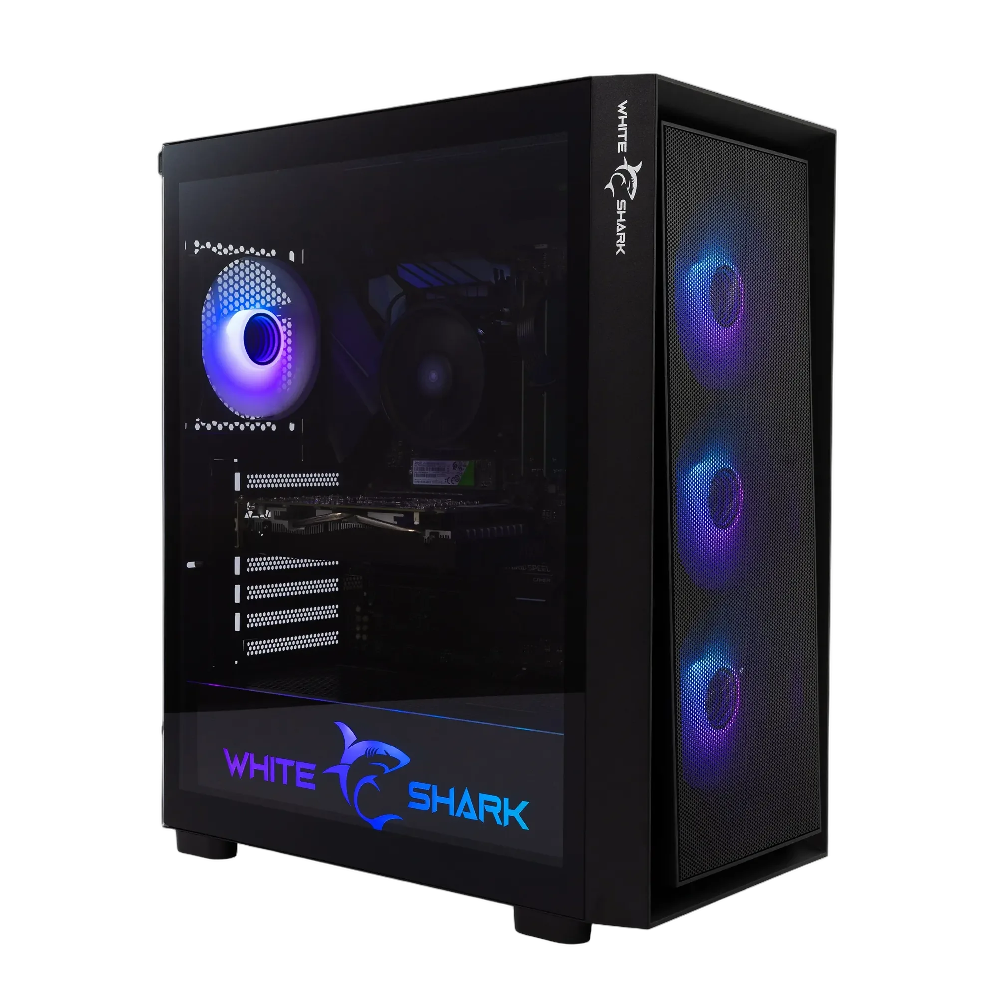 mobilux-warhead-3-b White Shark GCC-2401 Warhead-3 Black 4 Fans 12cm RGB