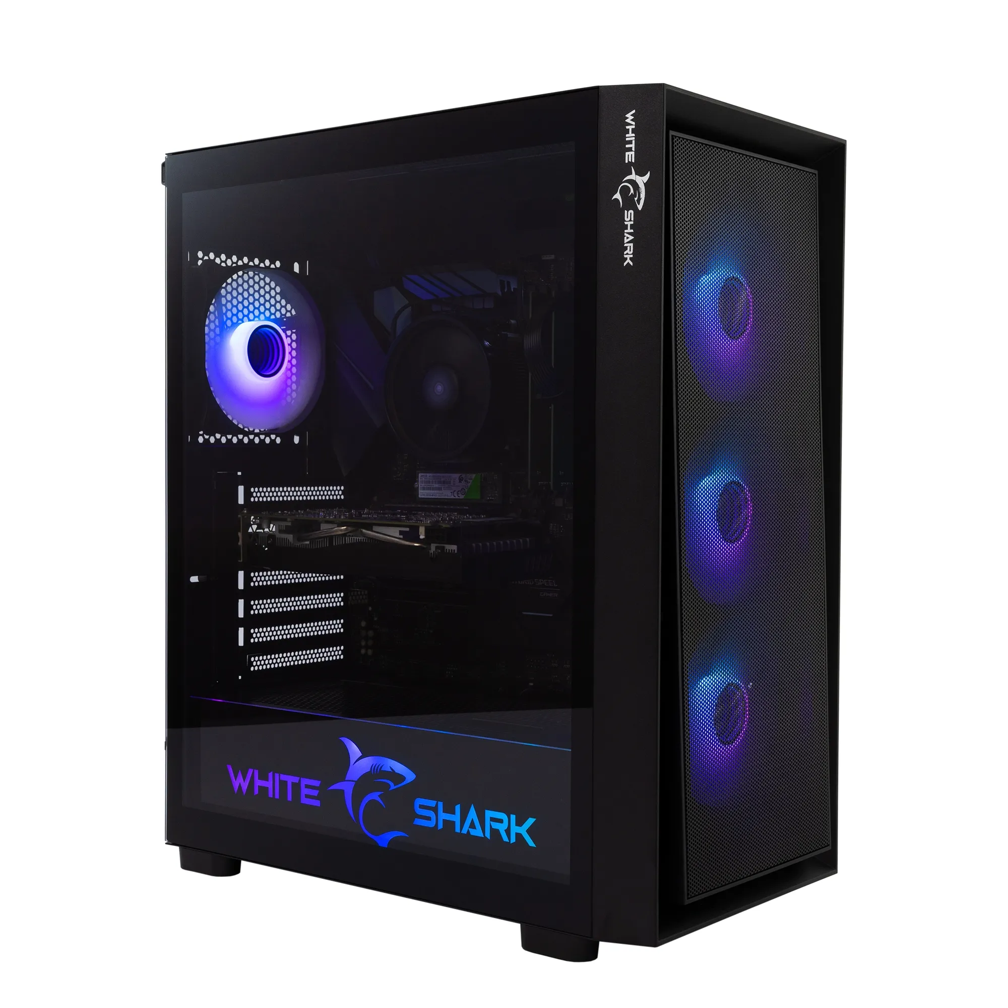 mobilux-warhead-3-b White Shark GCC-2401 Warhead-3 Black 4 Fans 12cm RGB