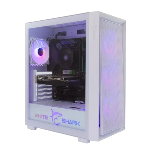 White Shark GCC-2401 Warhead-3 White 4 Fans 12cm RGB