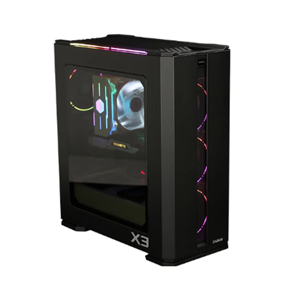 mobilux-x3-black Zalman X3 BLACK ATX, ARGB fan x4, T/G
