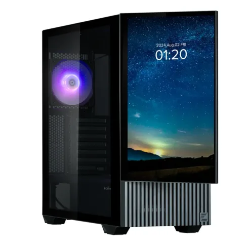 Zalman Z10 DS ATX Mid Tower PS Case Black, 120 mm  ARGB Fan x1