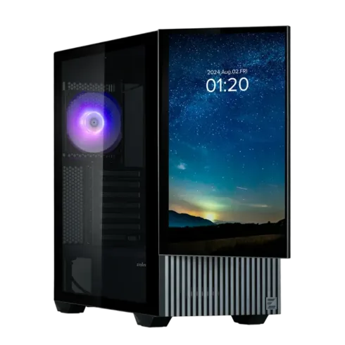 Zalman Z10 DS ATX Mid Tower PS Case Black, 120 mm  ARGB Fan x1