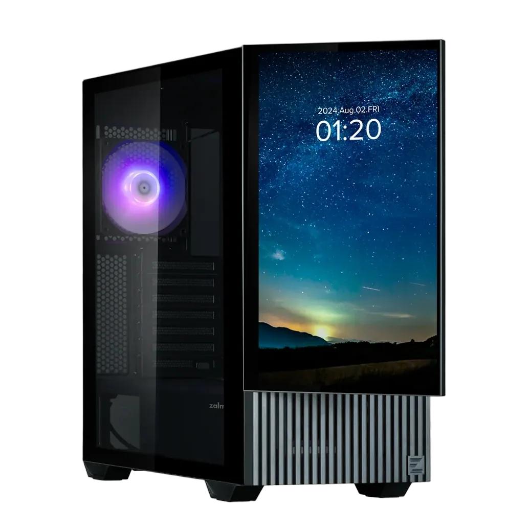 mobilux-z10-ds-black Zalman Z10 DS ATX Mid Tower PS Case Black, 120 mm ARGB Fan x1