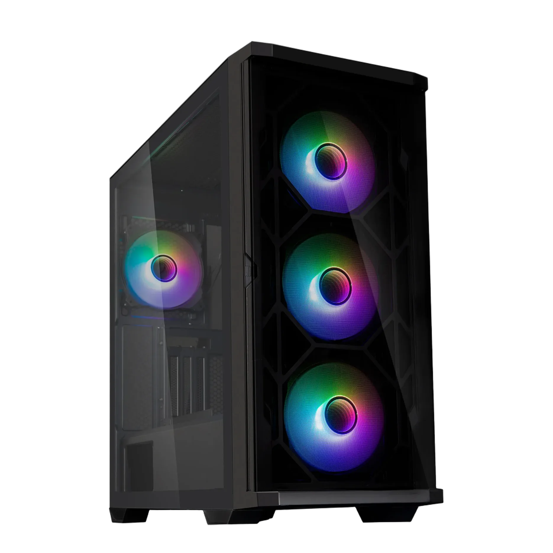 mobilux-z10-duo Zalman Z10 DUO ATX ZM-IF120 x4 Black