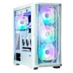 Zalman Z10 DUO  ATX ZM-IF120 x4 White
