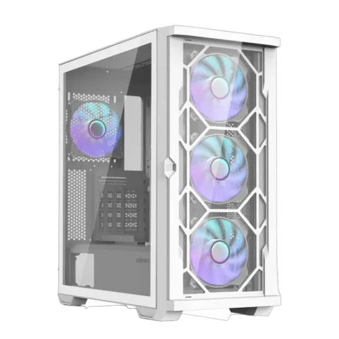 Zalman Z10 DUO  ATX ZM-IF120 x4 White