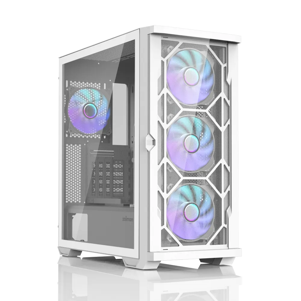 mobilux-z10-duo-white Zalman Z10 DUO ATX ZM-IF120 x4 White