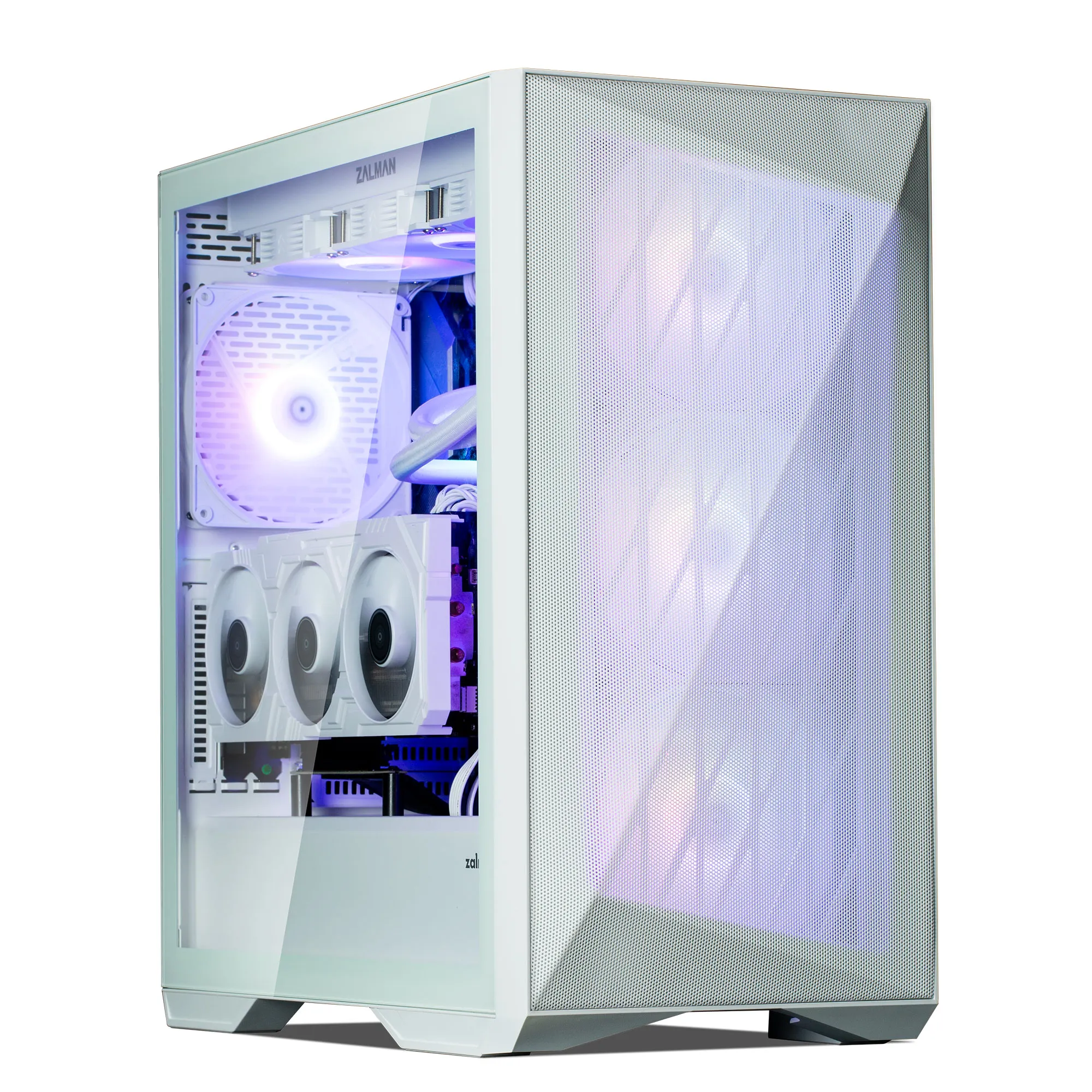 mobilux-z9-iceberg-ms-white Zalman Z9 Iceberg MS ATX ARGB fan.x4, White